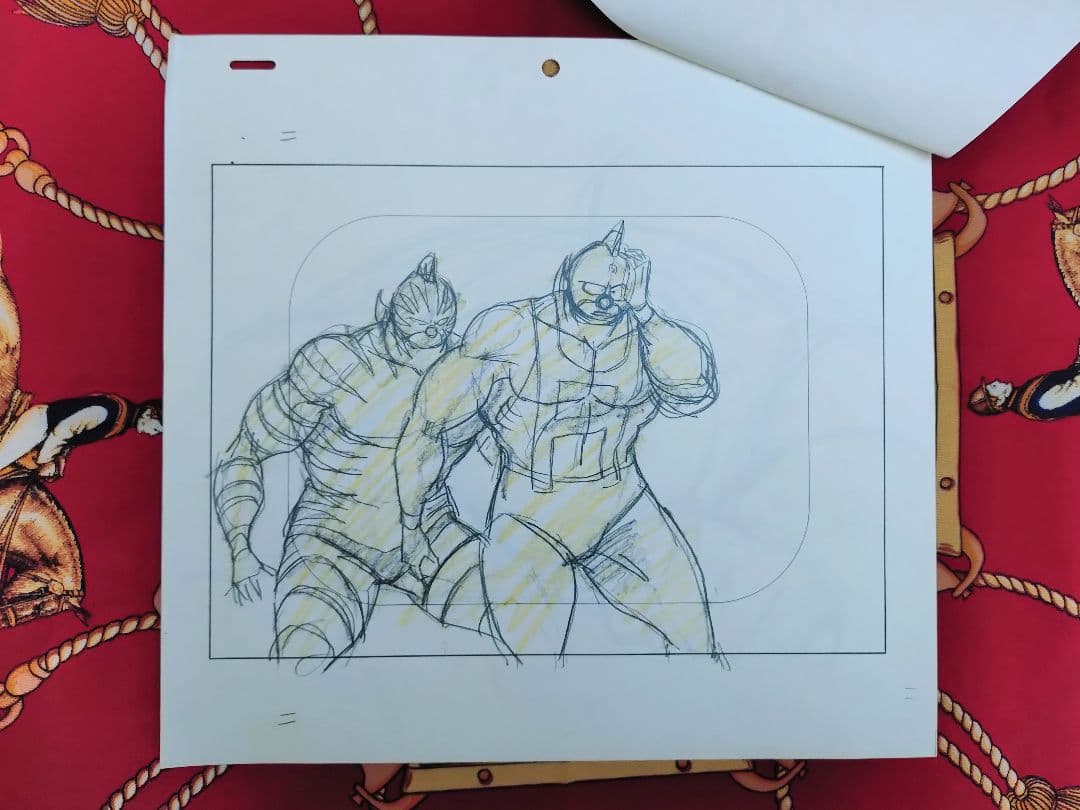 キン肉マン セル画 手描き 原画 スグル ゼブラ 当時物