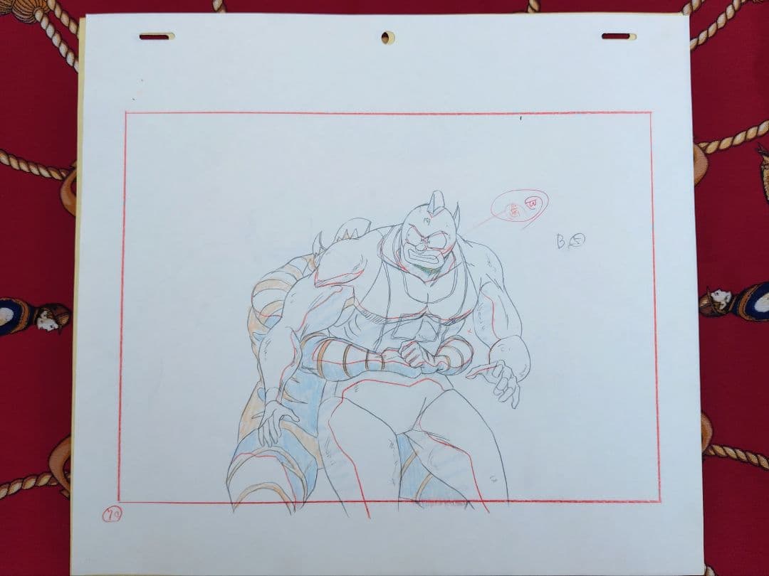 キン肉マン セル画 手描き 原画 スグル ゼブラ 当時物