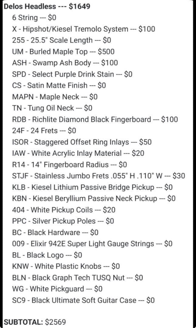 Kiesel DelosHD Bareknuckle ヘッドレス