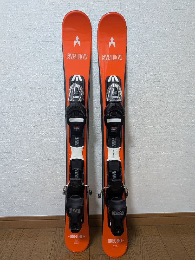 美品 SWALLOW ショートスキー OREO 90 スキーボード ビンディン付