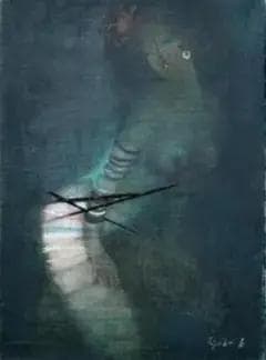 油絵 菅家令子 絵 絵画 インテリア F4-152023 人物 女性像