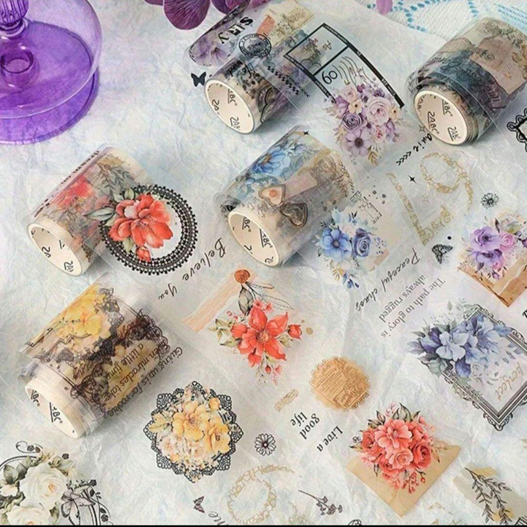 コラージュ　PETテープ　箱入りステッカー10点