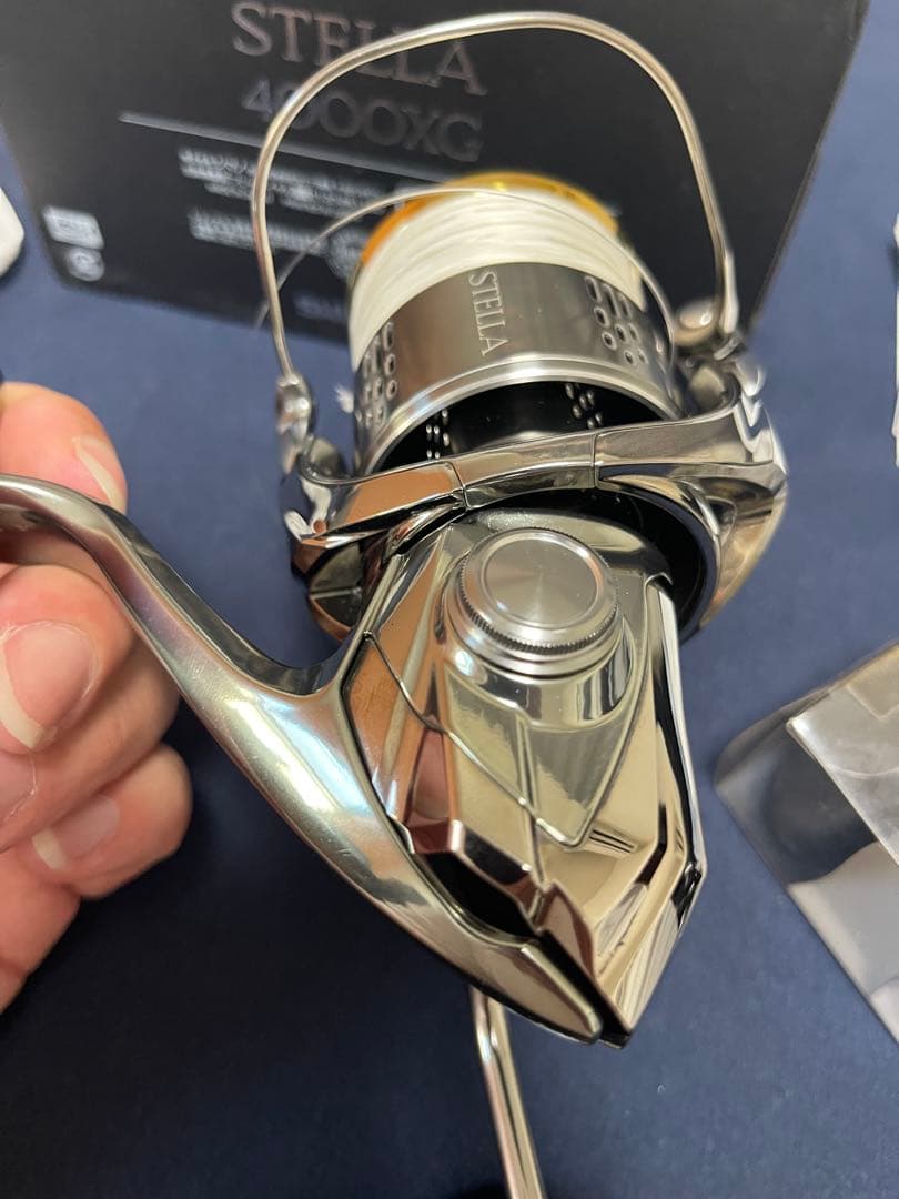 SHIMANO 18STELLA 4000XG LIVREカスタムノブ