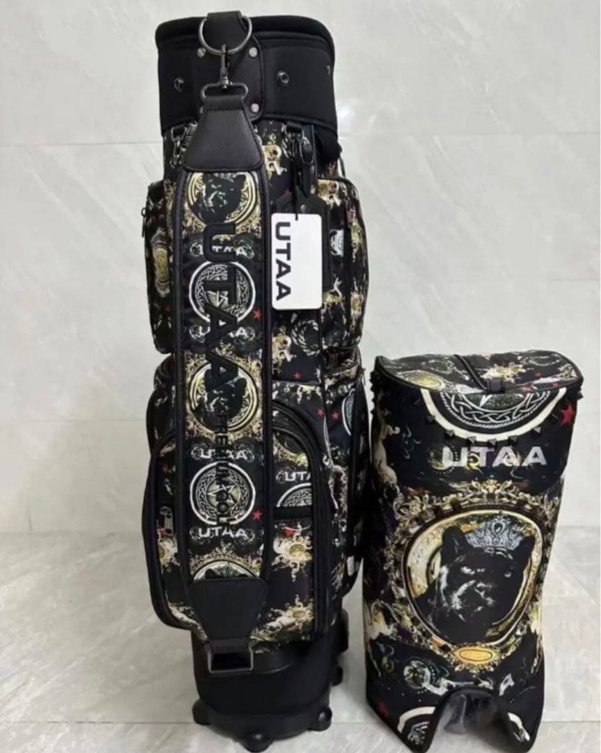 UTAA キャスター型ゴルフバッグ キャディバッグ &ボストンバッグ 2点セット