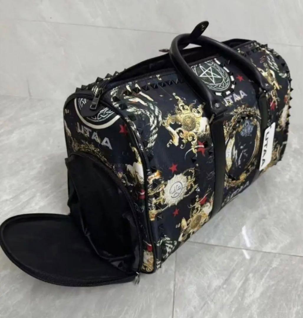 UTAA キャスター型ゴルフバッグ キャディバッグ &ボストンバッグ 2点セット