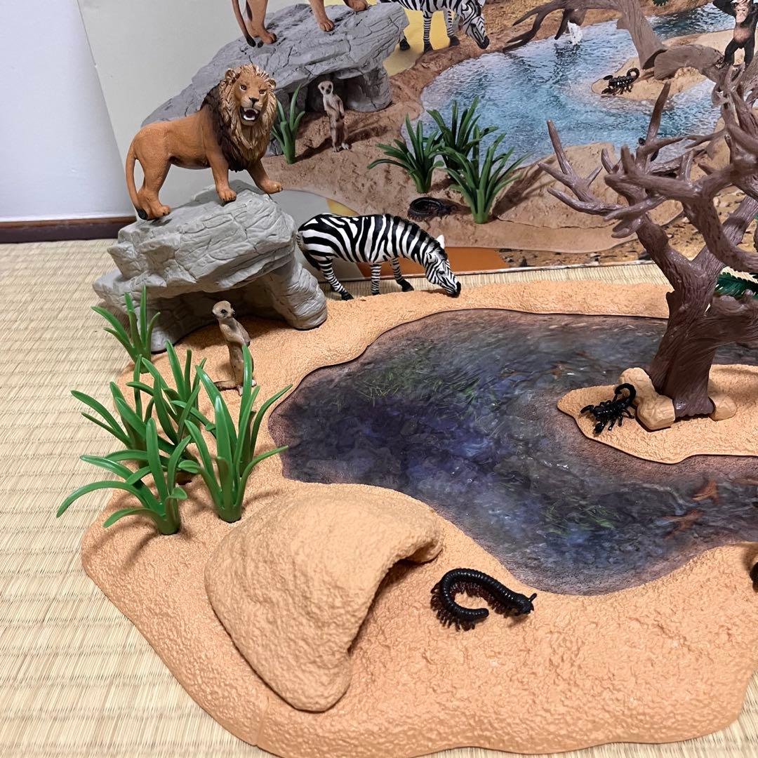 Schleich シュライヒ　動物達の水飲み場セット
