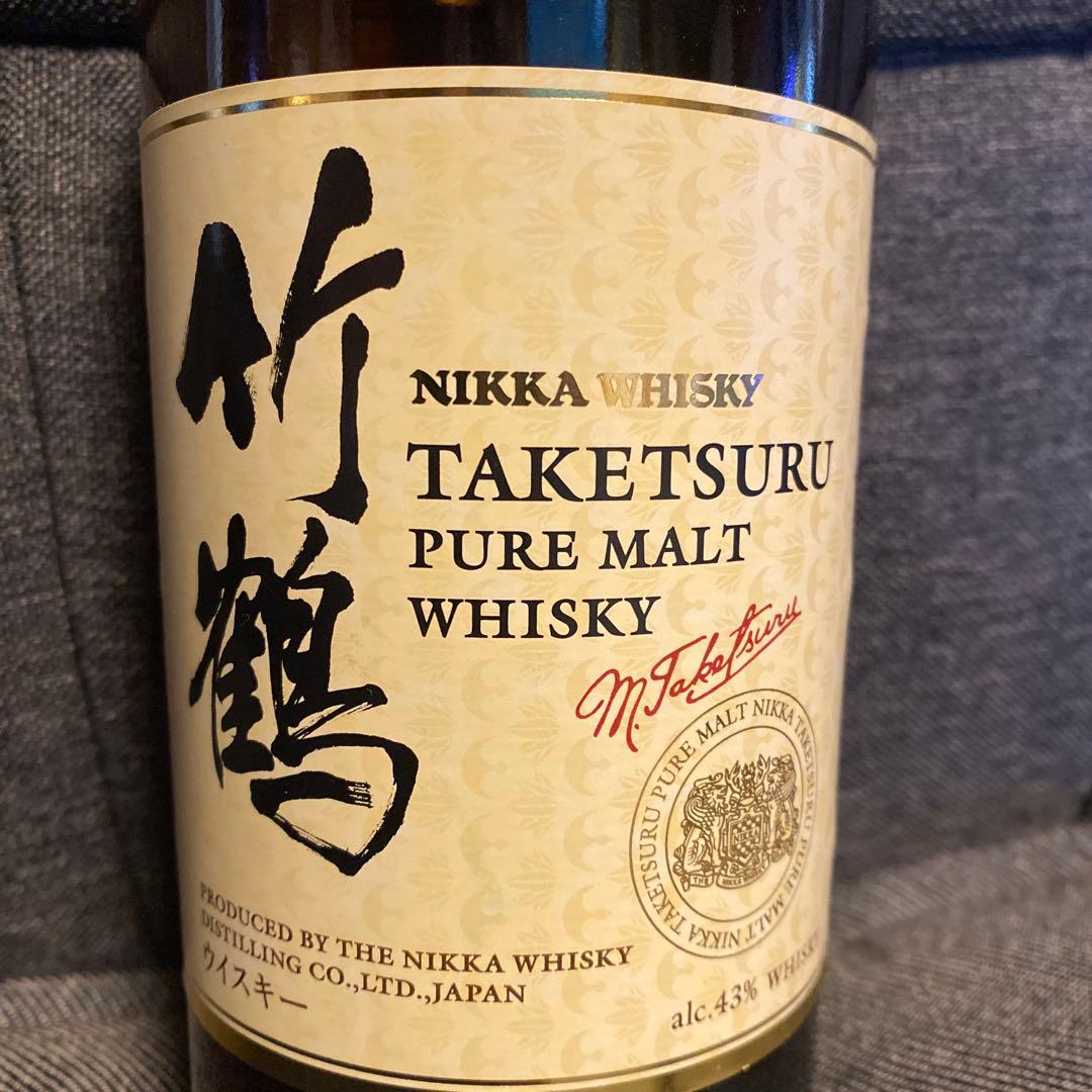 竹鶴　NIKKA TAKETSURU ピュアモルトウイスキー 700ml 43%