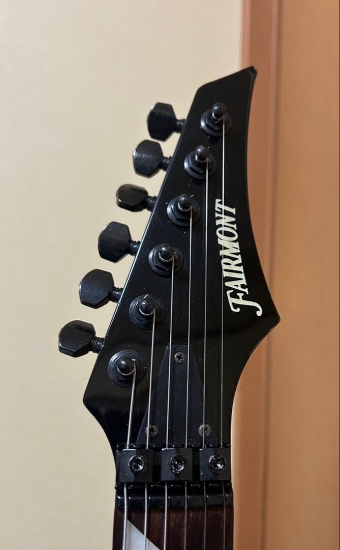 エレキギター　フロイドローズタイプ　黒