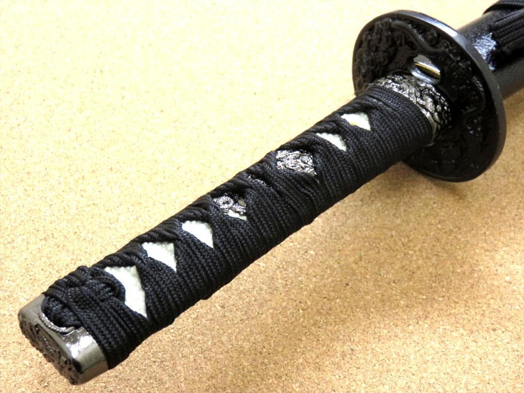 関の美術刀剣 黒石目 小刀(脇差) 模造刀 模擬刀 コスプレ衣装 仮装 日本製