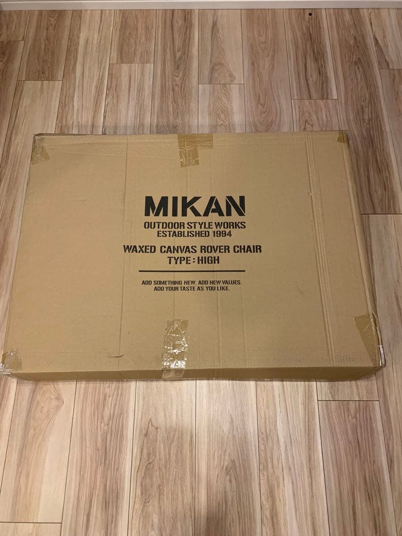 MIKAN ミカン ワックスドキャンバスローバーチェア ハイ カーキ