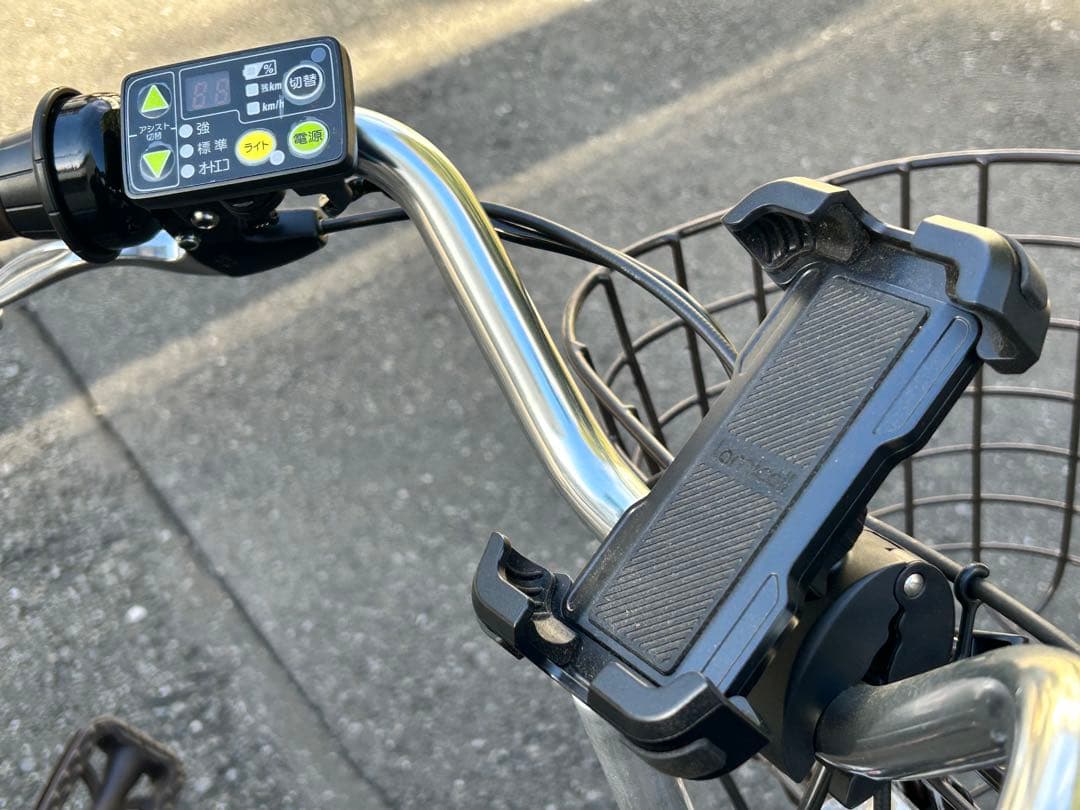 【電動自転車】サビなし・充電器・ケータイホルダー付き