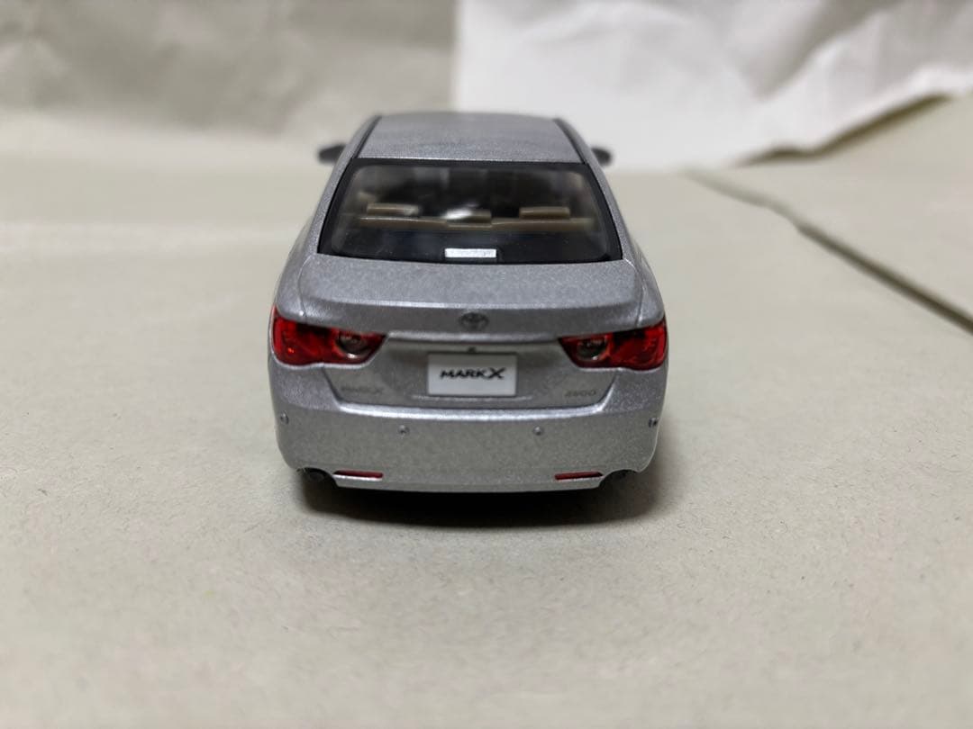 マークX前期　ミニカー　シルバーメタリック　専用箱付き