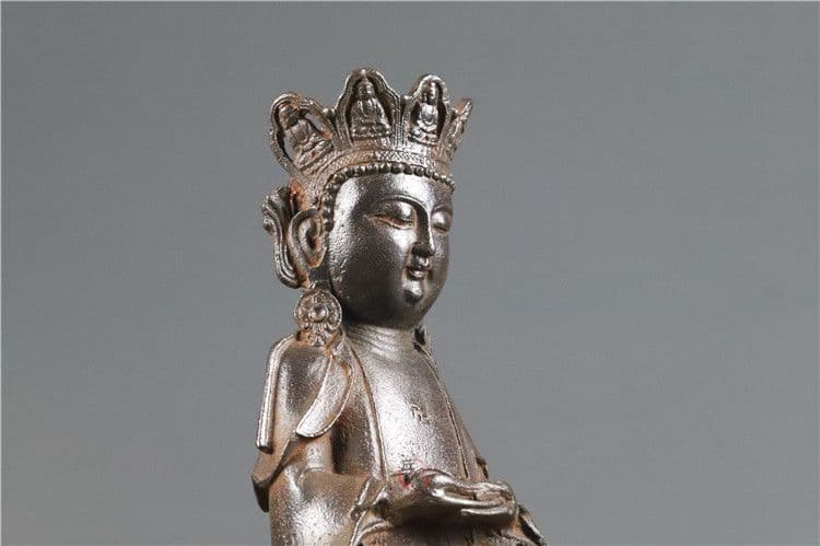 鉄器 鉄仏 仏像 蓮華坐観音菩薩仏像 阿弥佗仏 工芸品 置物