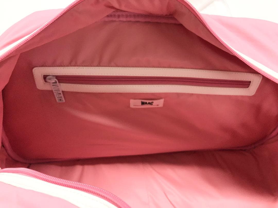 ○★訳有り新品未使用　WAAC (ワック)　中綿タフタボストンバッグ　ピンク