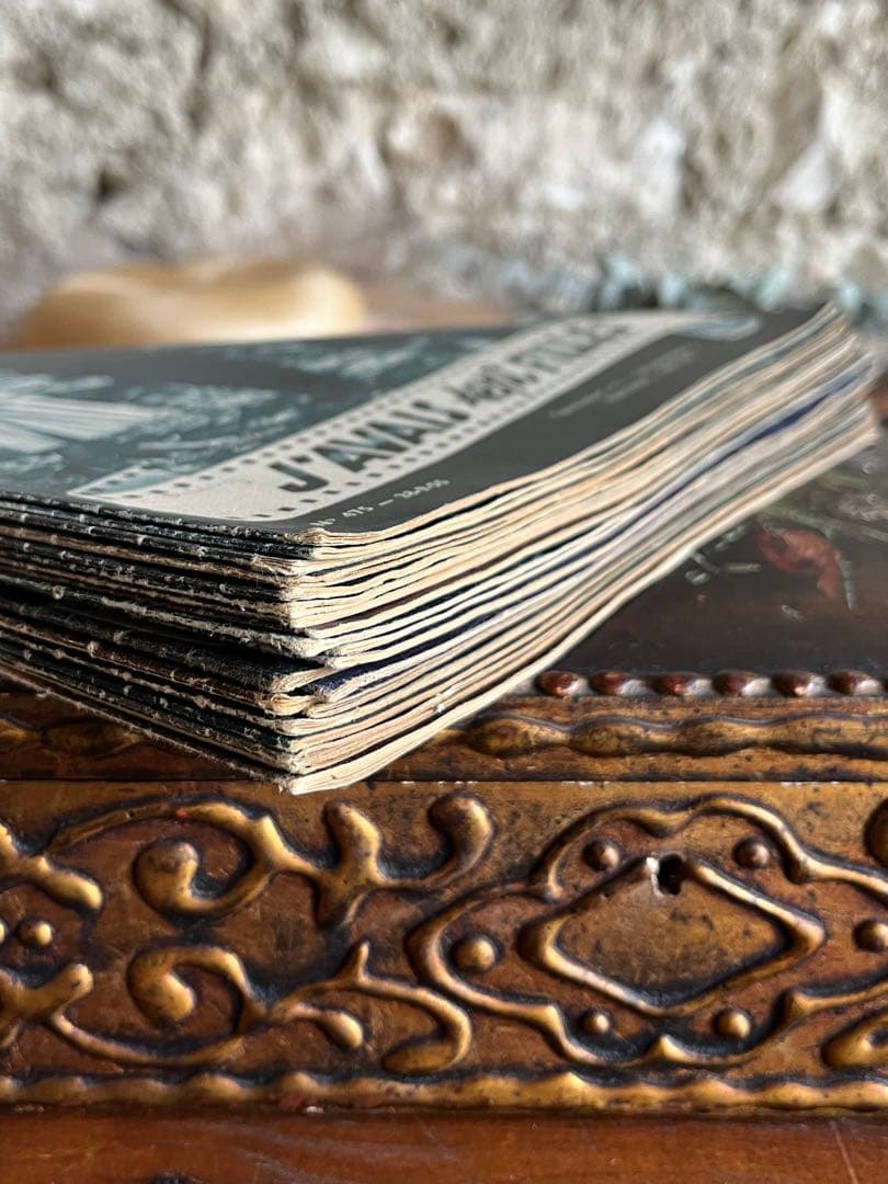 ◆フランスアンティークA希少映画シネマ雑誌monfilm紙スター俳優女優パンフ