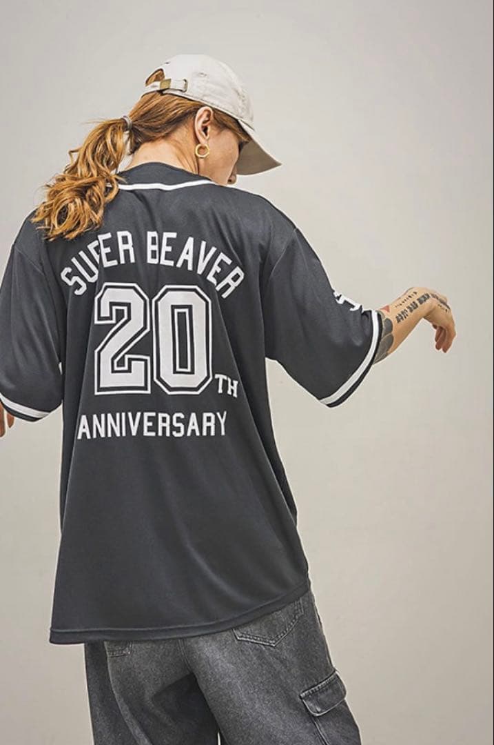 SUPER BEAVER ベースボールシャツ ブラック XLサイズ