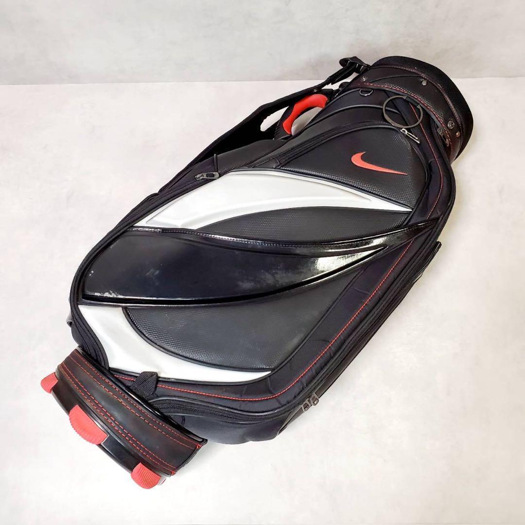 【美品】NIKE ナイキ キャディバッグ ゴルフバッグ ゴルフ用品 ブラック
