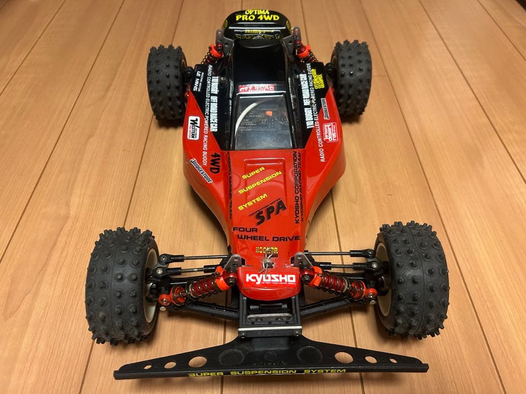 【当時物】京商　オプティマプロ4WD パルスチェッカー・充電器など付き　ジャンク