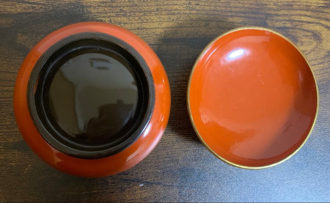 大正時代　金彩蒔絵　木製漆塗吸物椀　10客　大きめ　時代物　縁起物