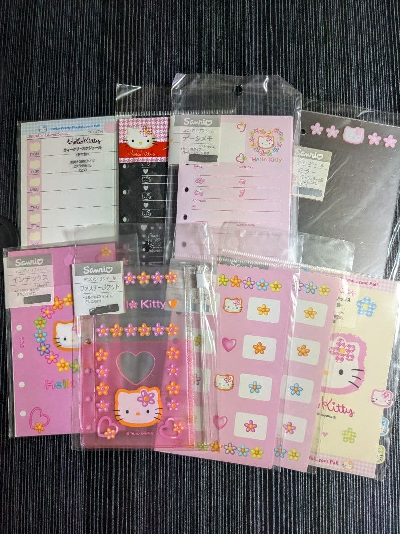 ハローキティ　システム手帳リフィル　6穴　 レトロ　サンリオ　文具　平成レトロ