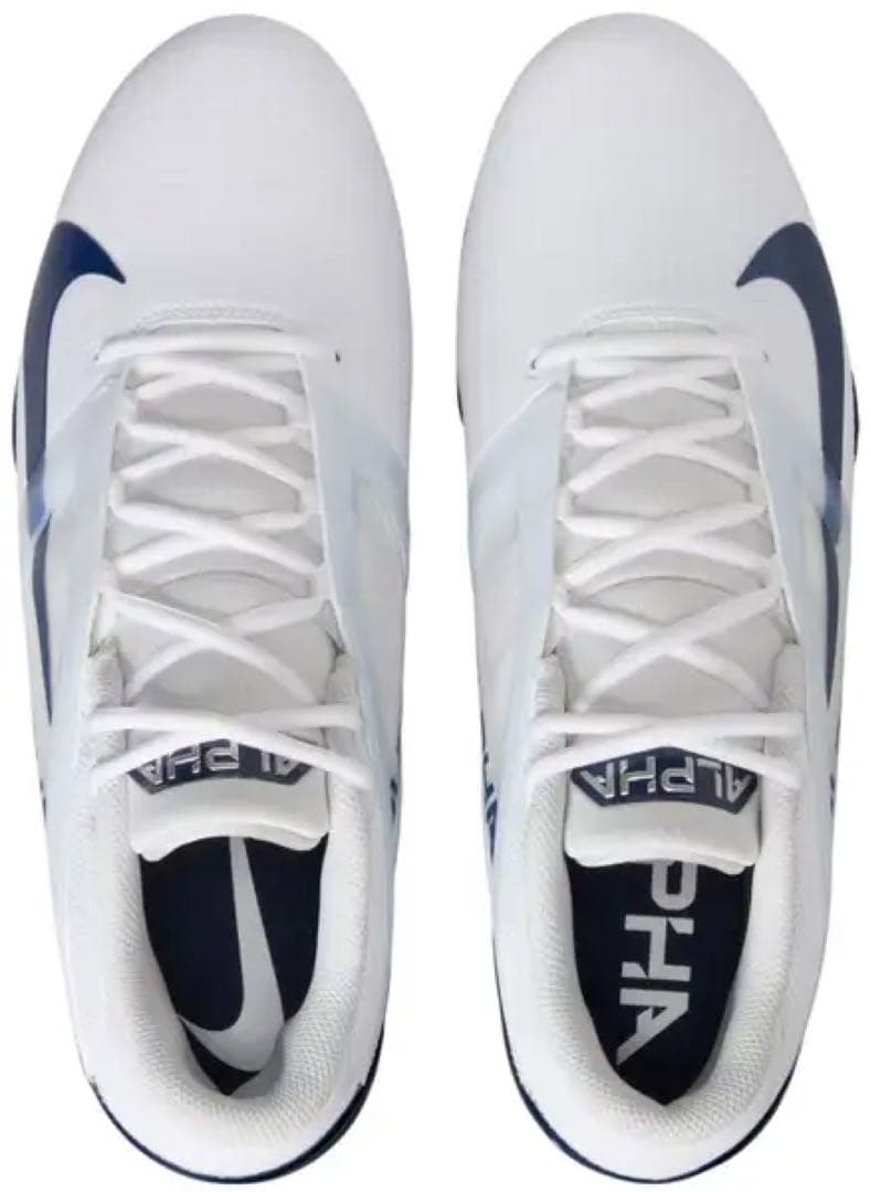 ナイキ 26 アルファメナス プロ アメフト スパイク シューズ 靴 白 紺