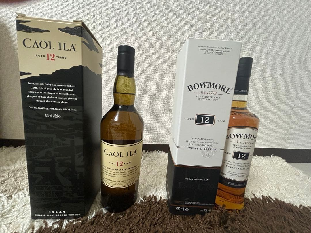 CAOL ILA 12年 、BOWMORE 12年セット