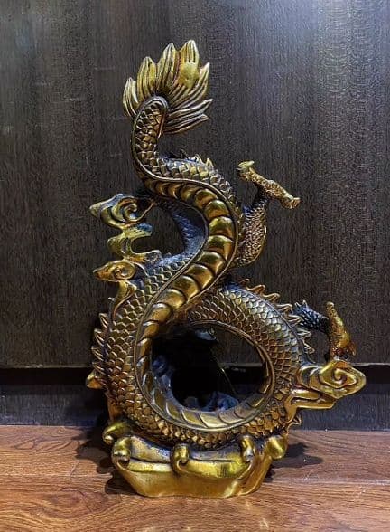 銅器 仏教 龍 古美術 コレクション品 銅製 工芸品 彫刻装飾品置物