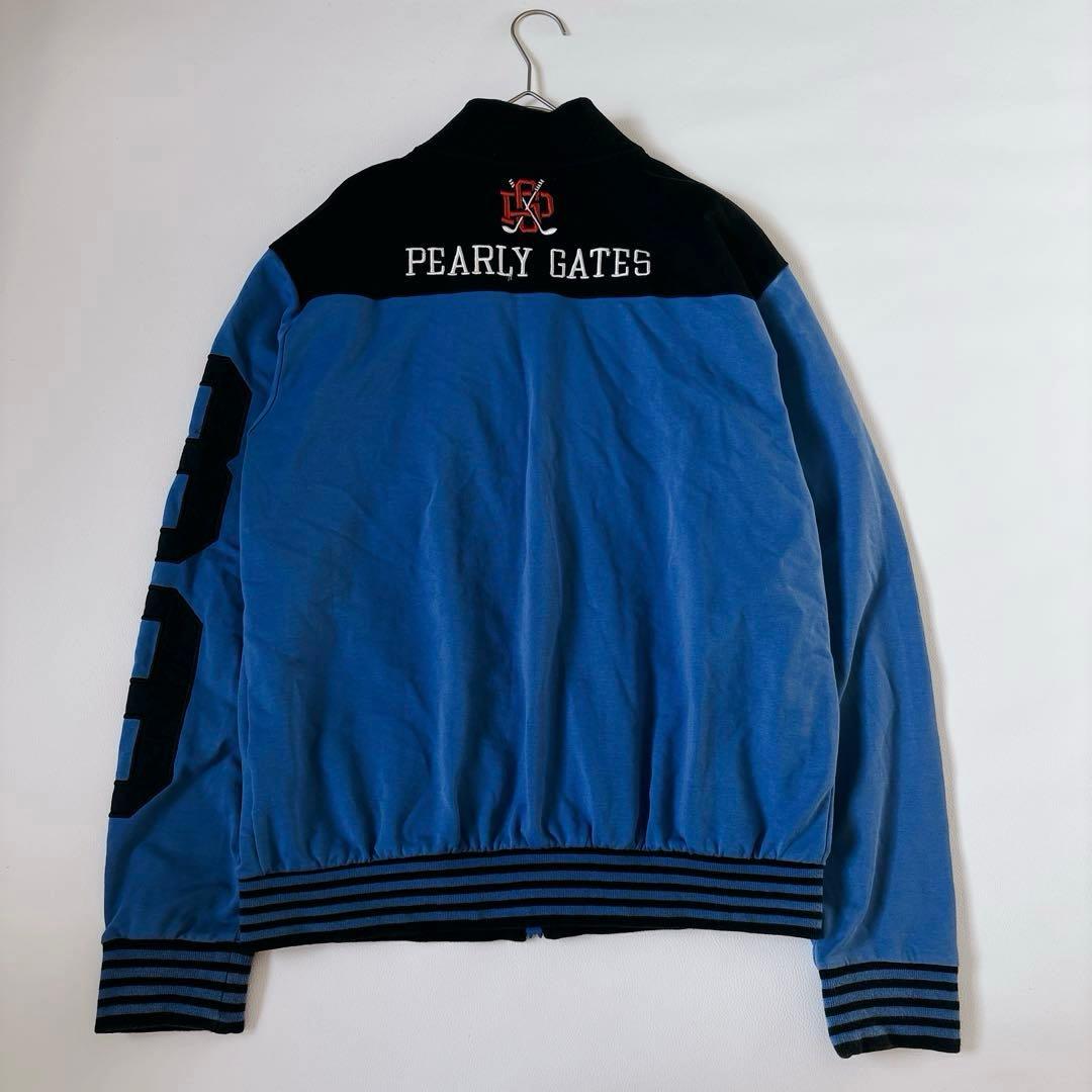 【XXL 希少サイズ】美品✨パーリーゲイツ トラックジャケット ロゴ刺繍 ゴルフ