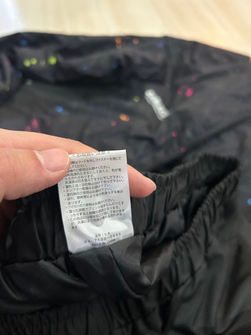 earlscourt 撥水加工 ブラック 中綿ウェア上下セット Sサイズ