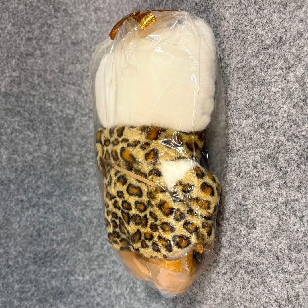ハローキティ ドール ぬいぐるみ ヒョウ柄 毛皮コート