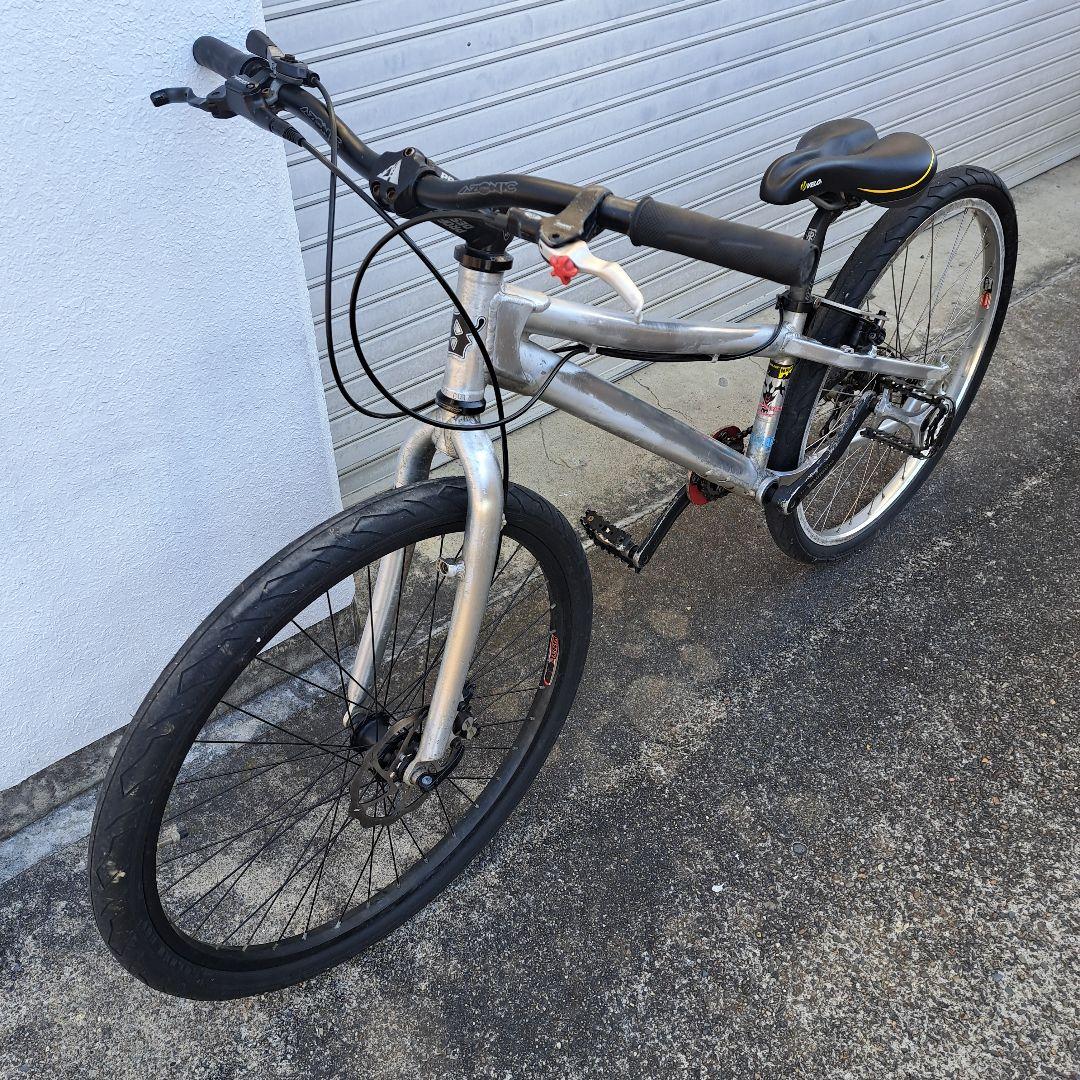 シルバー 26インチ　ストリート　トライアル　 マウンテンバイク