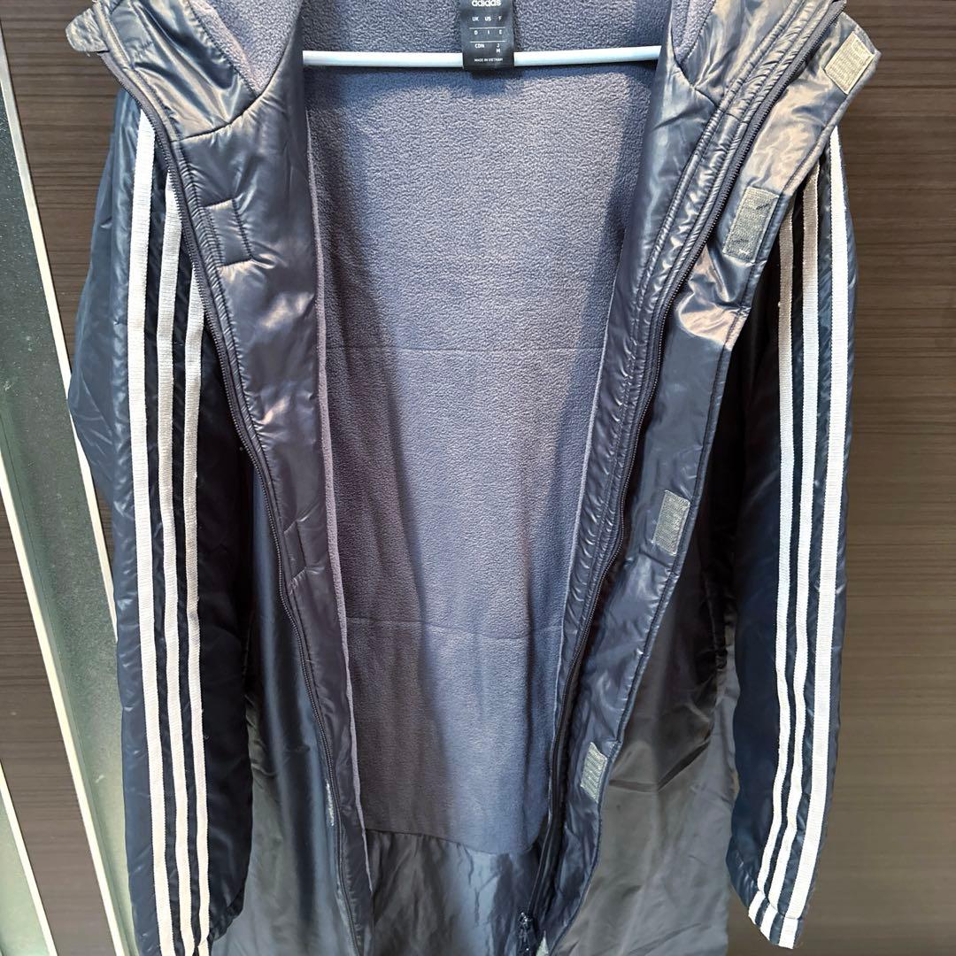 最終値下げ★adidas　アディダス　ベンチコート　ロング　サッカー　　M