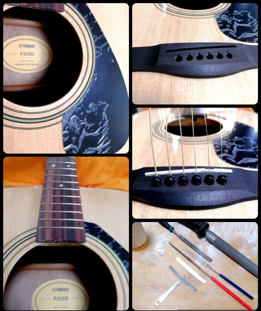 ★新品に近い★YAMAHA F315D★ピックガードの保護シール付いています！