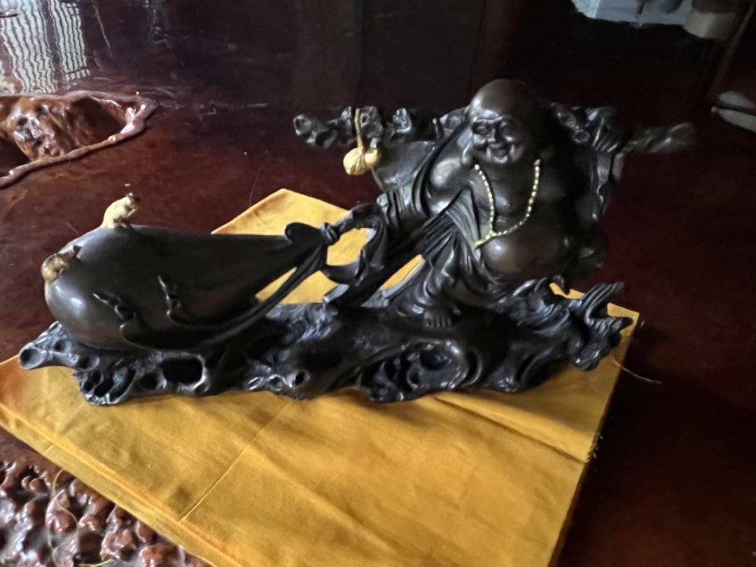 高岡銅器　置物　布袋さん