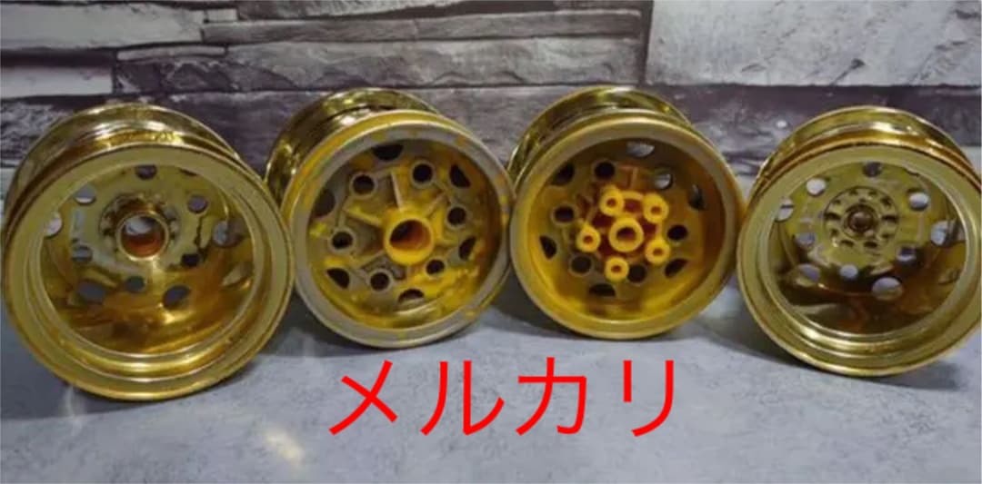 タミヤ   希少ゴールドホイールタイヤ付き