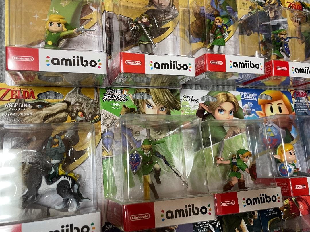 新品未開封アミーボ amiibo ゼルダの伝説 リンク ２４体セット