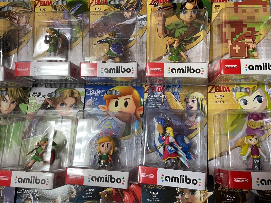 新品未開封アミーボ amiibo ゼルダの伝説 リンク ２４体セット
