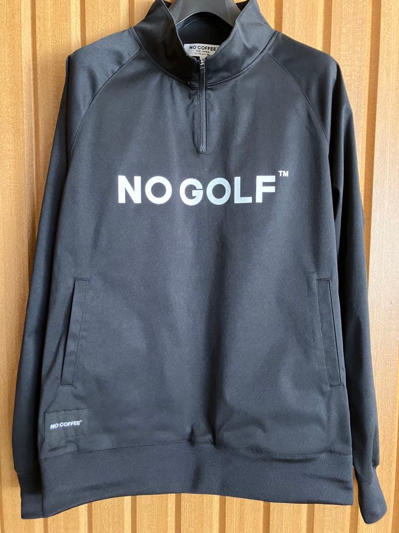 NO COFFEE × CLUBHAUS ハーフジップピステ XS黒