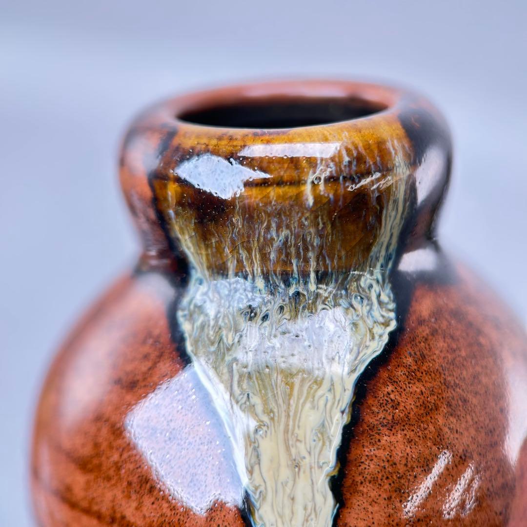 D【茶道具】茶入 瓢箪壺 大名物 陶若窯作 蓋 桐箱入り