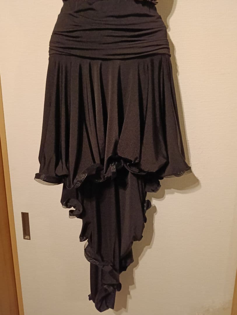 フィッシュテイルスカート　ラテン　社交ダンス　アシンメトリー　アルゼンチンタンゴ
