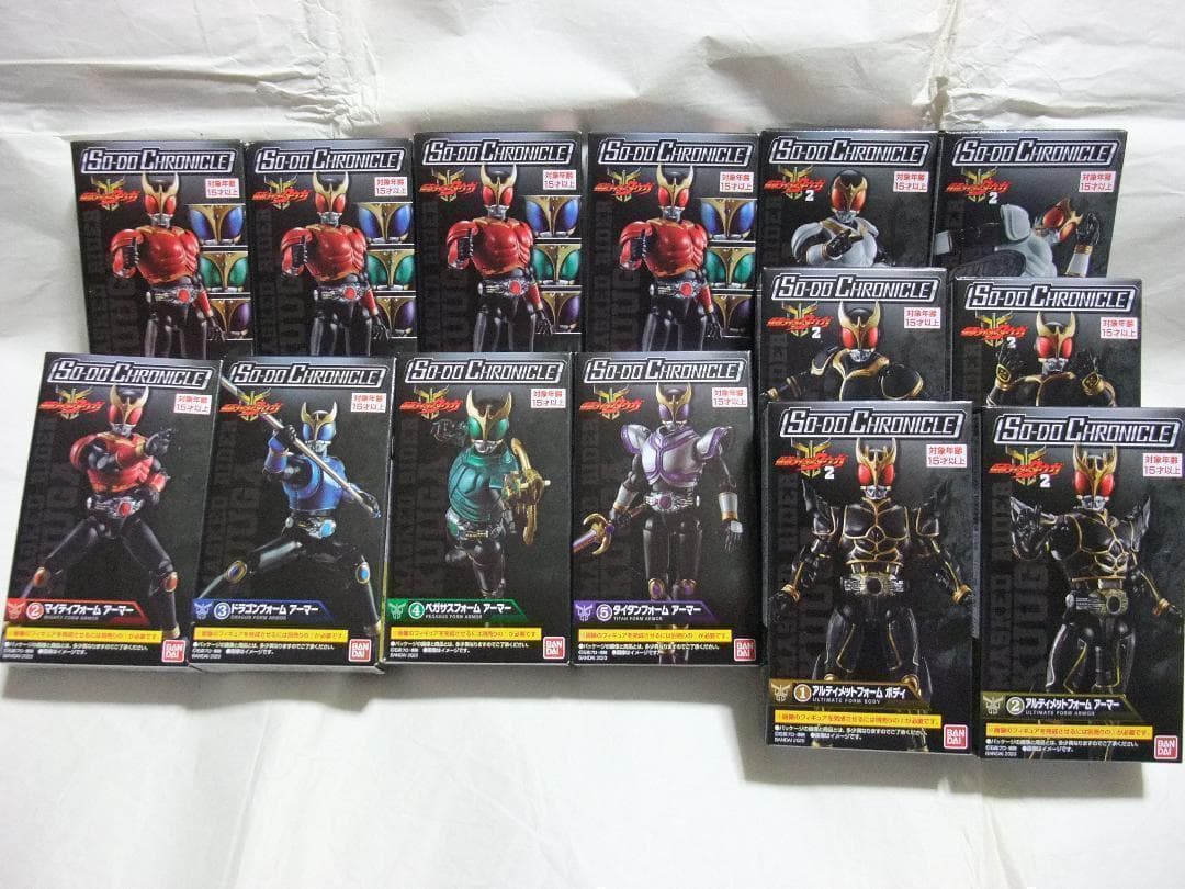 新品未開封　装動　仮面ライダー クウガ　555　剣　電王 オーズ　ゼッツ　セット