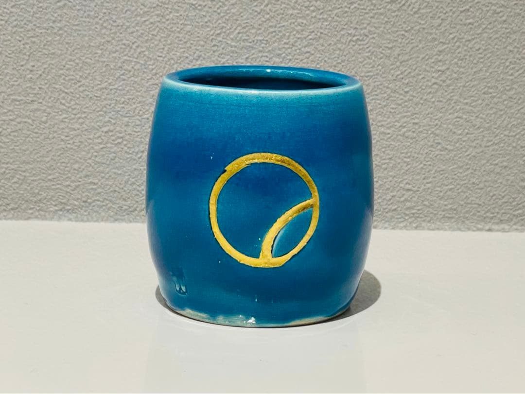 【茶道具】瑞山作　トルコ ツボツボ透かし蓋置