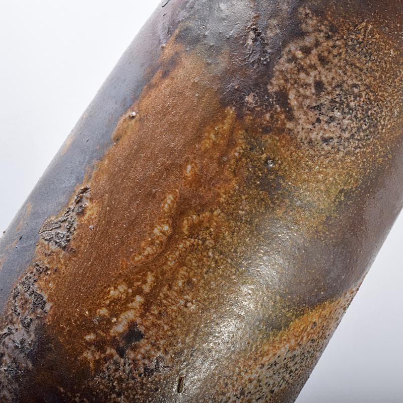 備前焼　人間国宝　金重陶陽作　花入　共箱　D　R7820