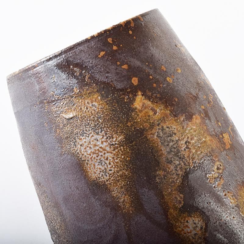 備前焼　人間国宝　金重陶陽作　花入　共箱　D　R7820