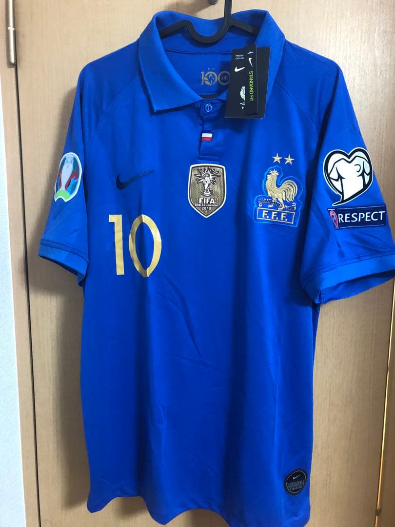 フランス代表 100周年記念 エムバペ W杯チャンピオンパッチ Lサイズ