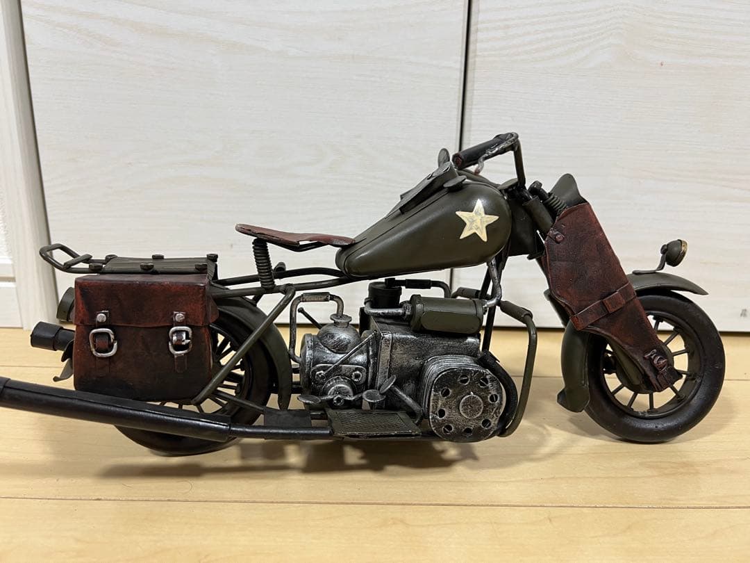 【ヴィンテージ】ハーレーダビッドソン WLA 軍用オートバイ ブリキ