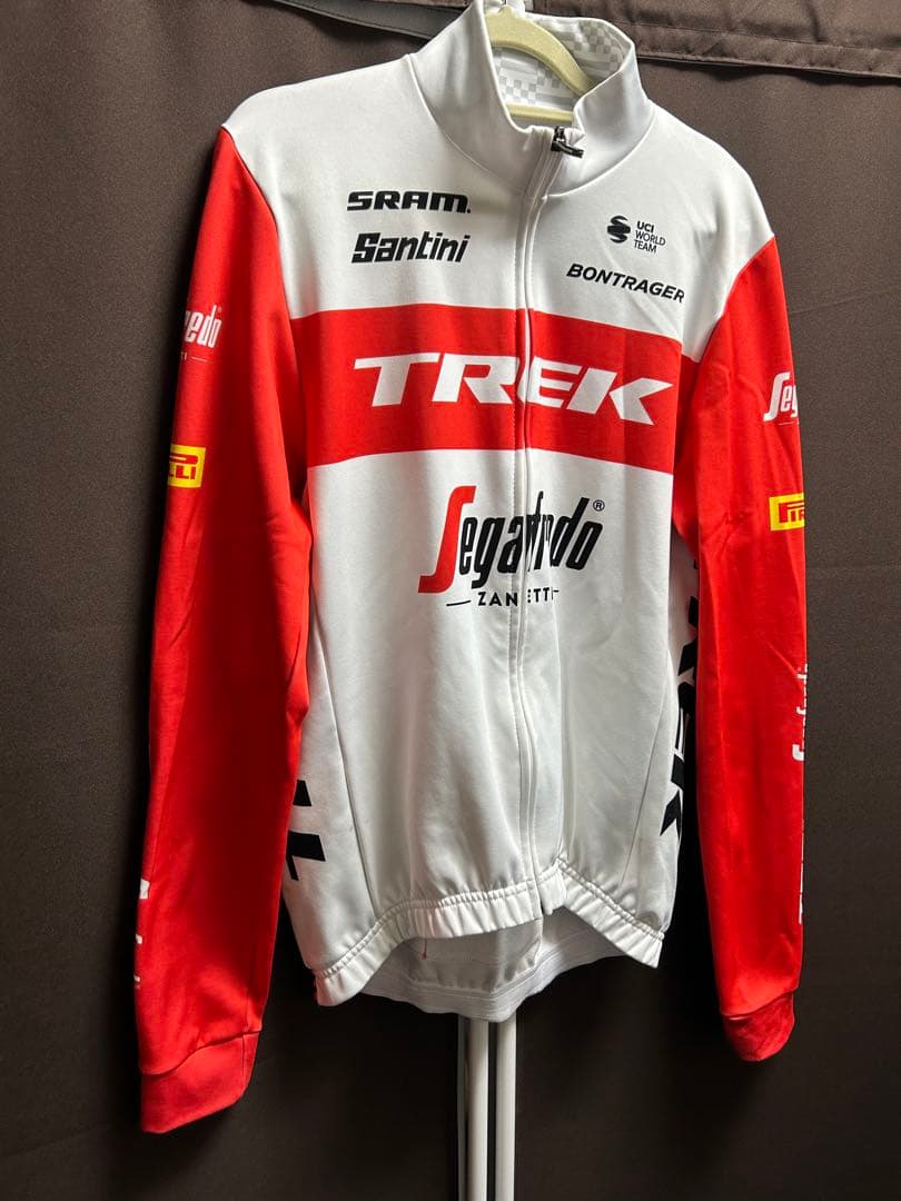 TREK Santini Segafredo 長袖 Sサイズ (赤/白)