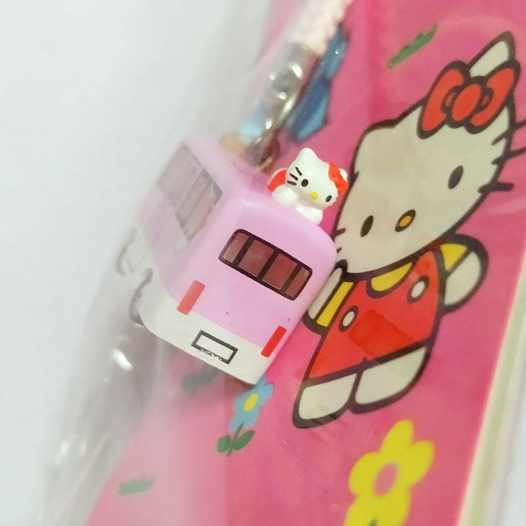 希少　レア　日本カーソリューションズ　ハローキティバス　ストラップ ピンク　根付