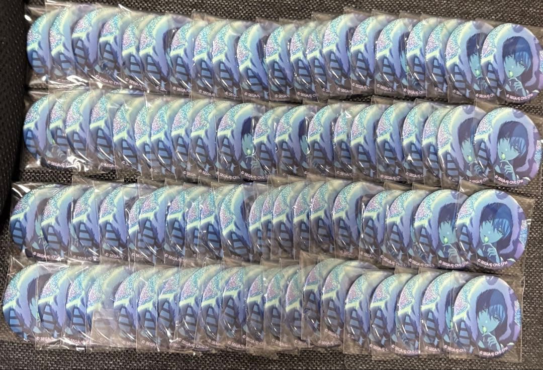 プロセカ 青柳冬弥 グリッター缶バッジ グリ缶 10c