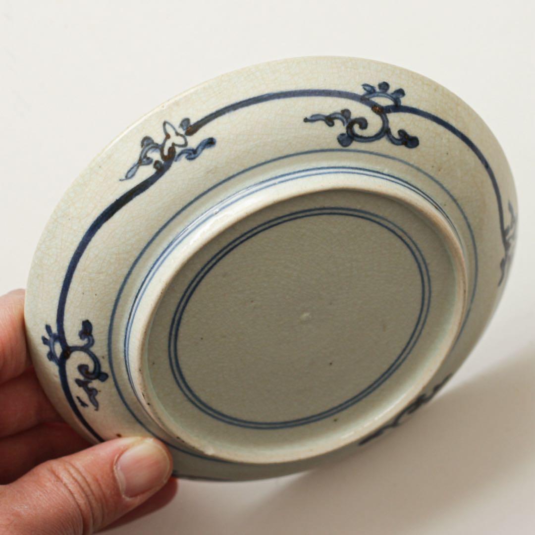 伊万里　古伊万里　江戸　中期　扇　梅